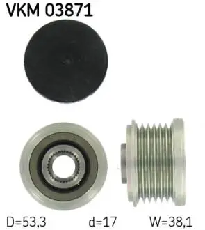 Шків генератора SKF VKM03871