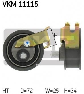 Натяжной ролик, ремень ГРМ SKF VKM11115 (фото 1)