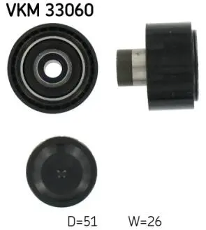 Паразитний / ведучий ролик, поліклиновий ремінь SKF VKM33060