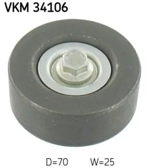 Паразитний / ведучий ролик, поліклиновий ремінь SKF VKM34106 (фото 1)