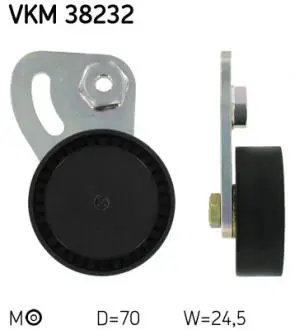 РОЛИК НАТЯЖНЫЙ BMW 3/5/7 &quot;1,6/2,5L &quot;95-04 SKF VKM38232 (фото 1)