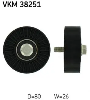Паразитный/ведущий ролик, поликлиновый ремень SKF VKM38251