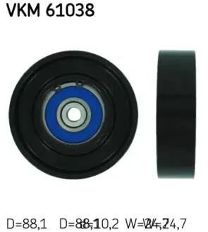 Ролик модуля натягувача ременя SKF VKM61038