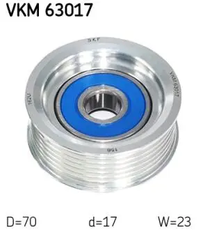 Ролик направляючий SKF VKM63017