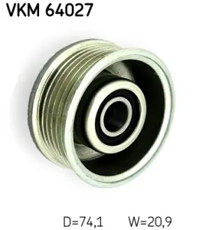 Ролик поліклинового ременя MAZDA 2, 3 1.3/1.5/1.6 02.04-05.19 SKF VKM64027