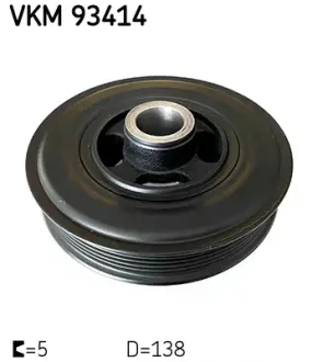 Шкив коленвала Ford Focus/Mondeo 1.6 Ti 07- (6PK) SKF VKM93414