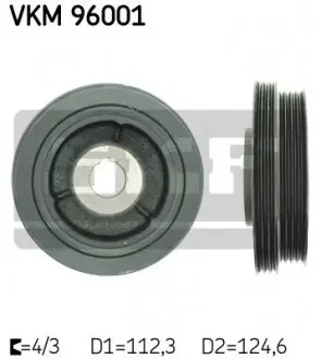 Шкив приводного пояса SKF VKM96001