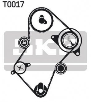 Роликовый модуль натяжителя ремня (ролик, ремень) SKF VKMA 03241