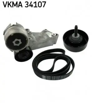 Полікліновий ремінний комплект SKF VKMA34107 (фото 1)