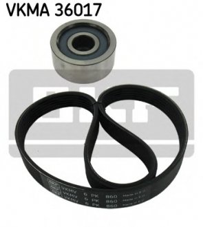 Полікліновий ремінний комплект SKF VKMA36017 (фото 1)