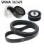 SKF RENAULT Комплект ГРМ ремінь + натяжний пристрій+ролик CAPTUR I 1.5 dCi 110 15-, CLIO IV (BH_) 1.5 dCi 75 12-21 VKMA 36149