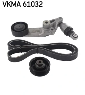 Комплект поликлинових ременів (з роликами) TOYOTA COROLLA, MR2 III 1.4/1.6/1.8 10.99-03.08 SKF VKMA61032