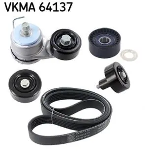 Комплект ремня генератора Hyundai Santa Fe/Tucson/Kia Sportage 2.0/2.2 CRDi 09- (6PK2413) SKF VKMA64137