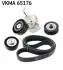 SKF HYUNDAI К-т ГРМ (ремінь +3 ролика ) Accent,i20,30,40,Matrix,Kia Ceed,Carens,Rio,Soul 1.1/1.7CRDi 05- VKMA 65176