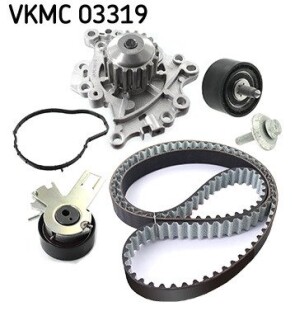 Комплект (ремінь+ролик+помпа) SKF VKMC03319