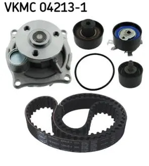 Комплект ГРМ (ремінь + ролик + водяний насос) FORD COUGAR, FOCUS I, FOCUS I/KOMBI, MONDEO II, TOURNEO CONNECT, TRANSIT CONNECT 1.6-2.0 08.96-12.13 SKF VKMC042131