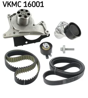 Роликовий модуль натягувача ременя (ролик, ремінь, помпа) SKF VKMC 16001