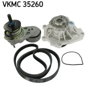 Насос води + комплект ручейковых ремней SKF VKMC35260 (фото 1)