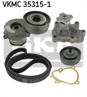 Насос води + комплект ручейковых ремней SKF VKMC353151