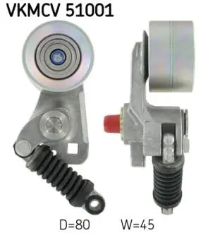 Ролик с натяжителем APV2459 D=80 W=45 SKF VKMCV 51001