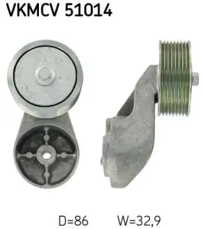 Паразитний / ведучий ролик, поліклиновий ремінь SKF VKMCV51014