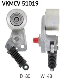 Ролик с натяжителем APV2458 D=80, W=48 SKF VKMCV 51019