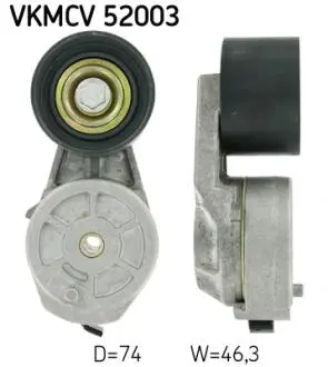 Ролик з натягувачем APV1048 D=74, W=46,3 SKF VKMCV 52003