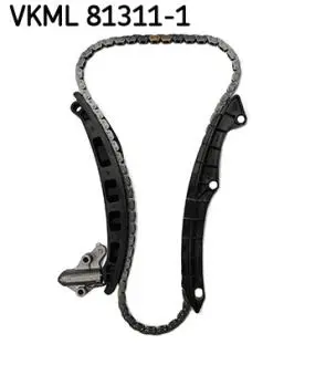 Комплект ГРМ (ланцюг + елементи) AUDI A1, A3, SEAT ALHAMBRA, ALTEA, ALTEA XL, IBIZA IV, IBIZA IV SC, IBIZA IV ST, LEON, TOLEDO IV, SKODA FABIA II, OCTAVIA II, RAPID, ROOMSTER 1.4-1.6 02.03-07.18 SKF VKML 81311-1