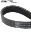SKF ремінь поліклиновий 7PK1140 NISSAN Tiida 1.6/1.8 07- VKMV 7PK1140
