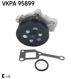Водяний насос MAZDA 626/MPV 97- 2,0D SKF VKPA95899
