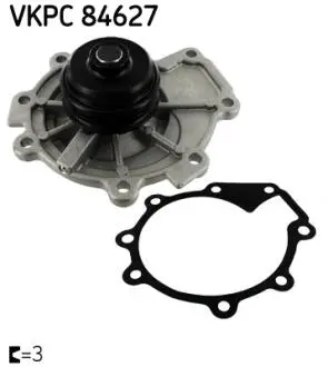 Насос охолоджуючої рідини, з ущільненням FORD MAVERICK, MONDEO III 3.0 02.01- SKF VKPC84627
