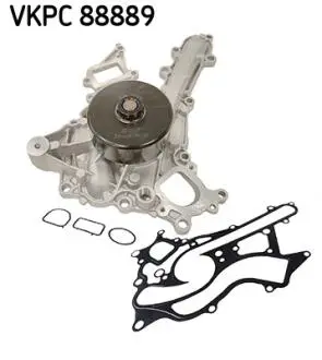 Насос охолоджуючої рідини, з ущільненням MERCEDES C (A205), C (C205), C T-MODEL (S205), C (W205), CLS (C218), CLS SHOOTING BRAKE (X218), E (A207), E (A238), E (C207) 3.0/3.0H/3.5 01.13- SKF VKPC88889