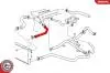 Патрубок системы охлаждения BMW 5 (E39) 2.0-2.8 i 95-00 (сверху) (L) M52 SKV GERMANY 24SKV240 (фото 4)