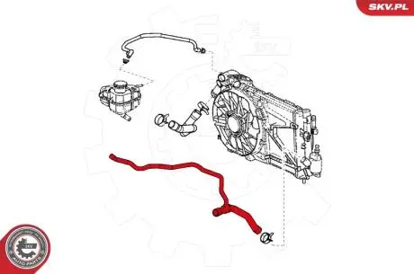 Шланг радиатора SKV GERMANY 24SKV321