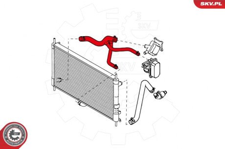 Шланг радиатора SKV GERMANY 24SKV338 (фото 1)