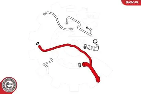 Шланг радиатора SKV GERMANY 24SKV359