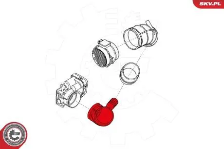 Патрубок расходомера воздуха BMW 3 (E46) Z3 (E36) SKV GERMANY 24SKV480