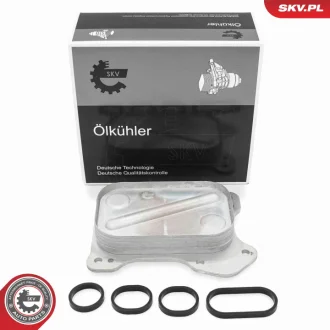 Масляний радіатор для мастила двигуна FIAT 500 Doblo Grande punto Panda Punto LANCIA Musa OPEL Agila Corsa C Corsa D Tigra SKV GERMANY 31SKV309