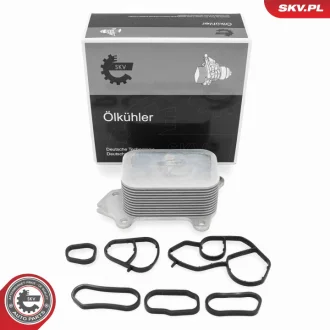 Масляний радіатор для мастила двигуна CITROEN Berlingo C1 C2 C3 C4 FORD Focus III Fiesta IV V PEUGEOT Partner SUZUKI Liana TOYOTA Aygo SKV GERMANY 31SKV381