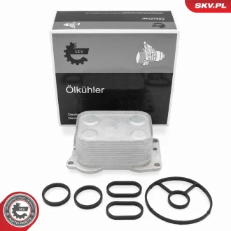 Масляний радіатор для мастила двигуна CITROEN C4 I II C5 III C8 FIAT Scudo FORD Kuga II LANCIA Phedra PEUGEOT 807 607 VOLVO V50 V70 SKV GERMANY 31SKV382