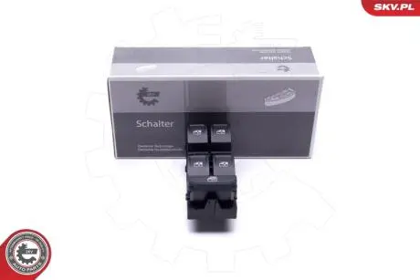 Кнопка стеклоподъемника (L) VW Golf/Passat 14- (блок) SKV GERMANY 37SKV170