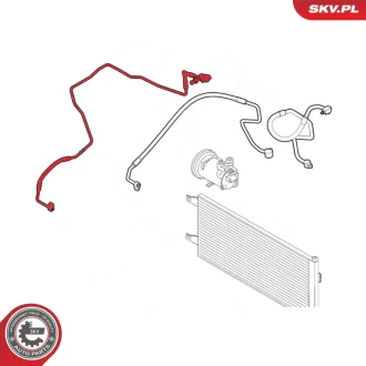 Трубопровід високого тиску кондиціонера CITROEN Jumper II FIAT Ducato PEUGEOT Boxer SKV GERMANY 54SKV606