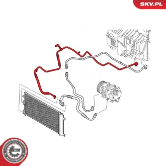 Патрубок кондиціонера SKV GERMANY 54SKV613