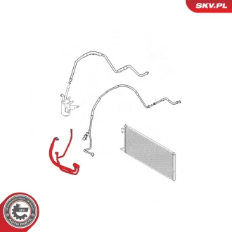 Трубопровід високого тиску кондиціонера FORD Tourneo Transit Connect SKV GERMANY 54SKV638