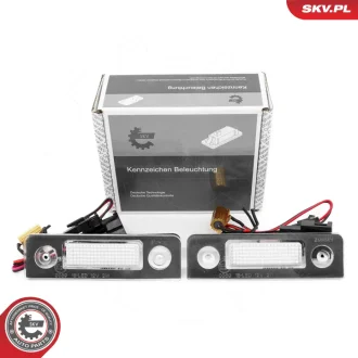 Ліхтар номерного знака SKODA Octavia II Roomster, 1Z0943021B, komplet SKV GERMANY 72SKV524