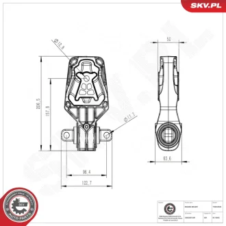 Фото 1 - підвіска двигуна MERCEDES-BENZ CLA SKV GERMANY 75SKV049 Підвіска двигуна MERCEDES-BENZ CLA SKV GERMANY 75SKV049 (фото 1)