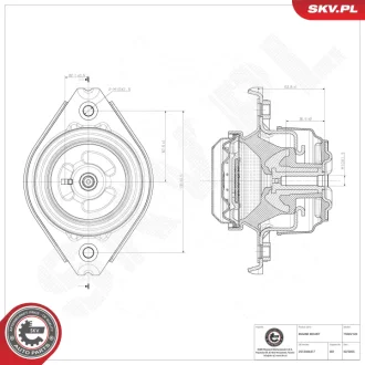 Фото 1 - підвіска двигуна MERCEDES-BENZ KLASA GL KLASA M KLASA R SKV GERMANY 75SKV120 Підвіска двигуна MERCEDES-BENZ KLASA GL KLASA M KLASA R SKV GERMANY 75SKV120 (фото 1)