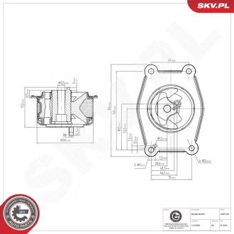 Подушка, опора SKV GERMANY 75SKV135