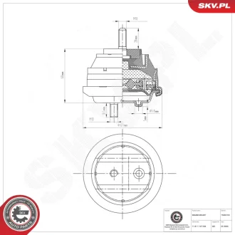 Підвіска двигуна BMW 3 Z3 SKV GERMANY 75SKV151