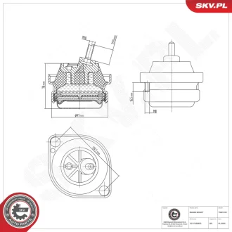 Фото 1 - підвіска двигуна BMW 5 7 SKV GERMANY 75SKV161 Підвіска двигуна BMW 5 7 SKV GERMANY 75SKV161 (фото 1)